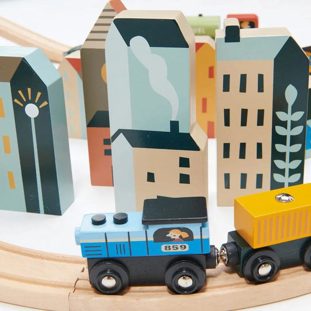 Tender Leaf Toys Treinset Mountain View 61-delig - 145cm