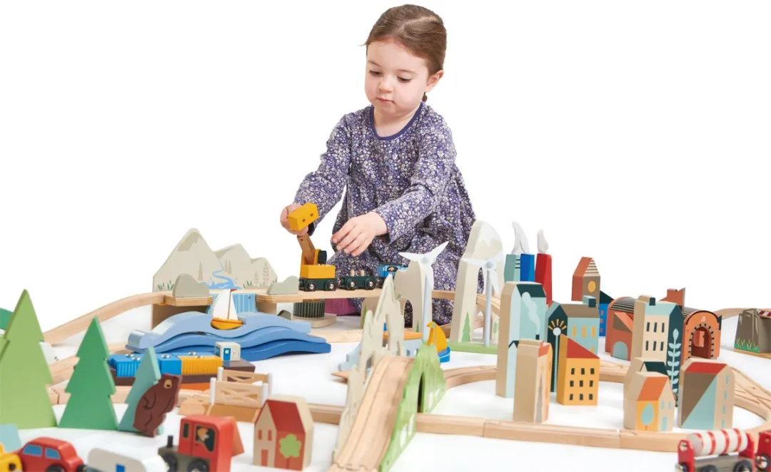 Tender Leaf Toys Treinset Mountain View 61-delig - 145cm