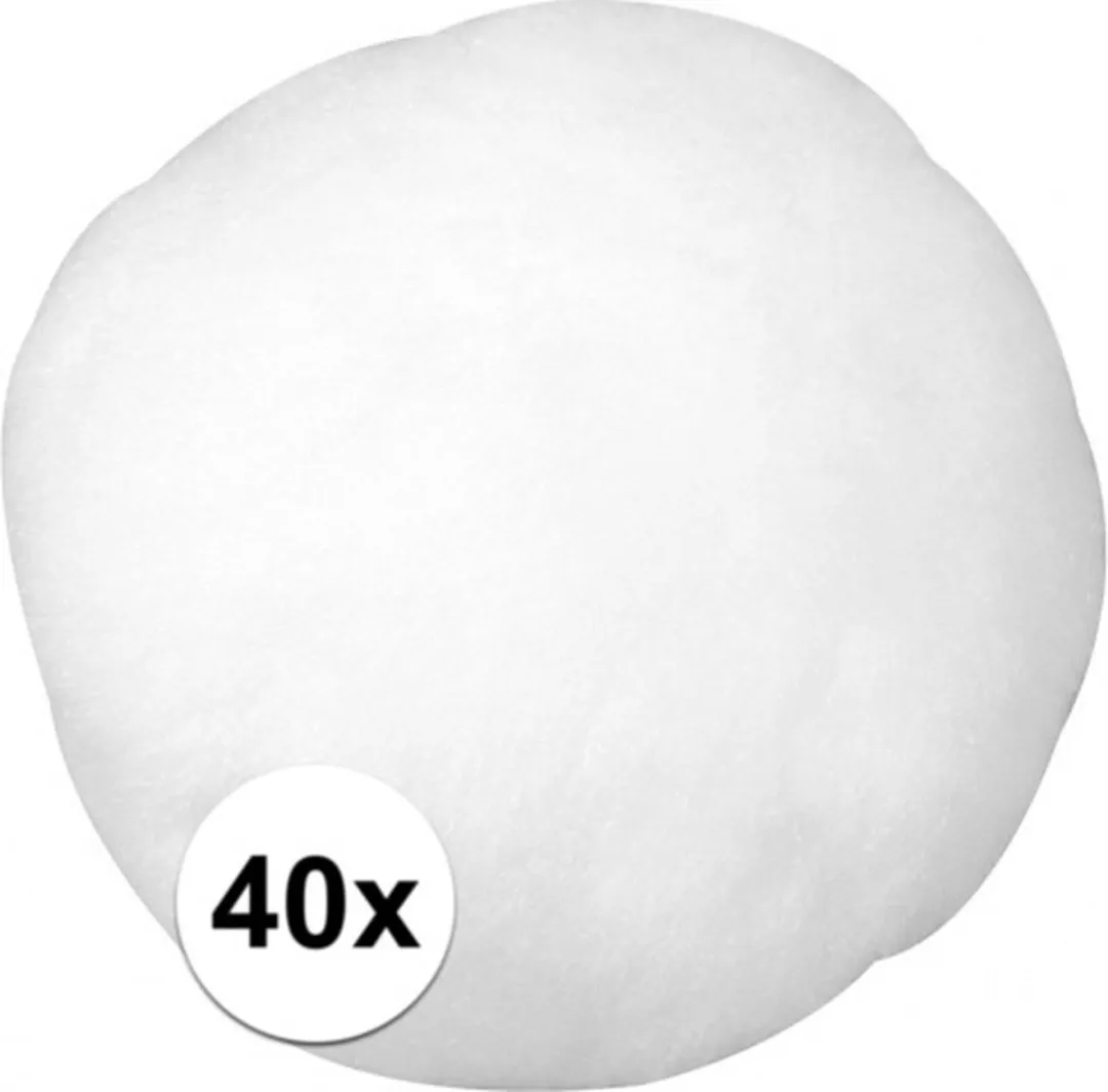 Rayher Pompons D38mm - 40 Stuks - Wit
