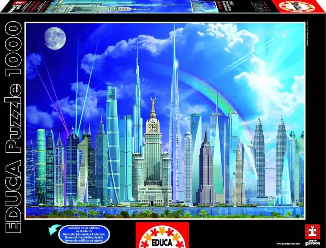Educa Wolkenkrabbers 1000 Stuks Puzzel