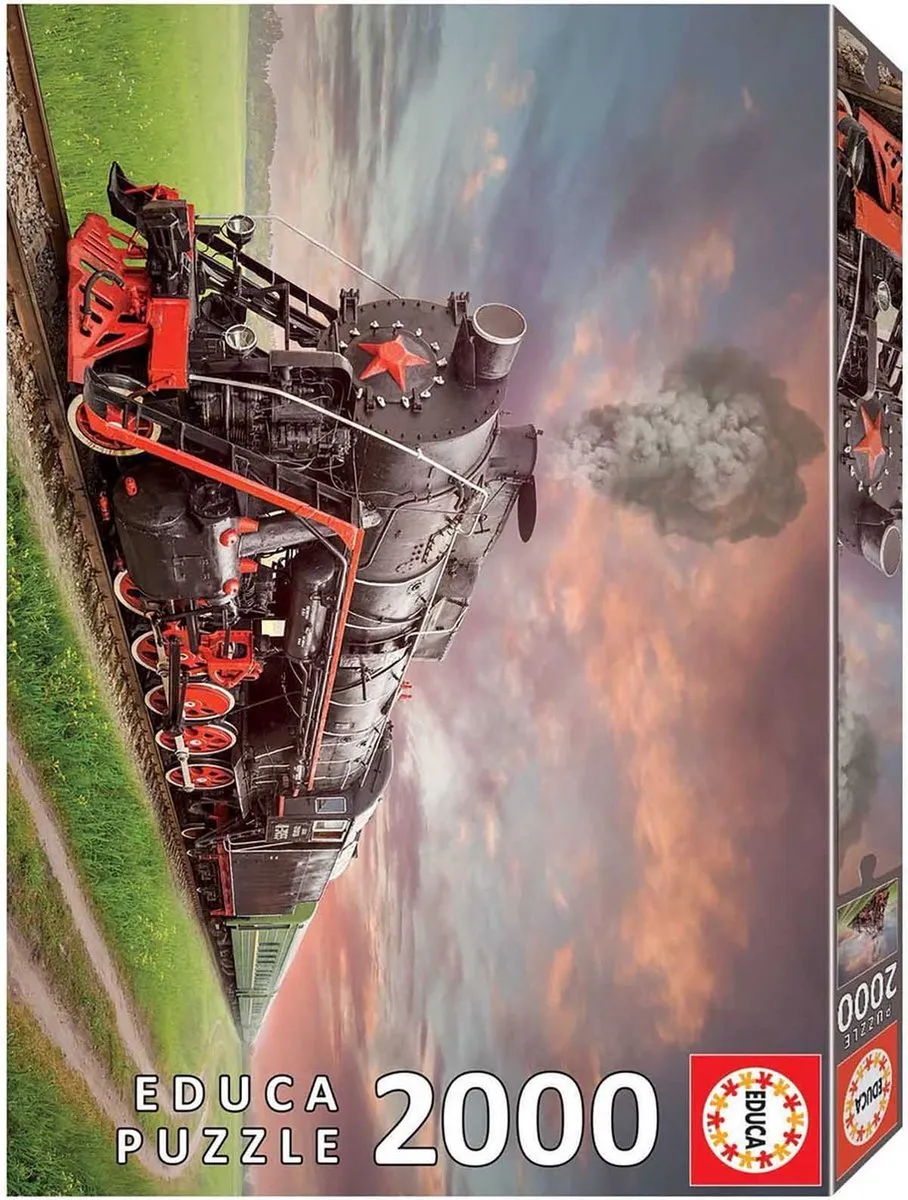 Educa Stoomtrein Puzzle 2000 Stuks - Veelkleurig
