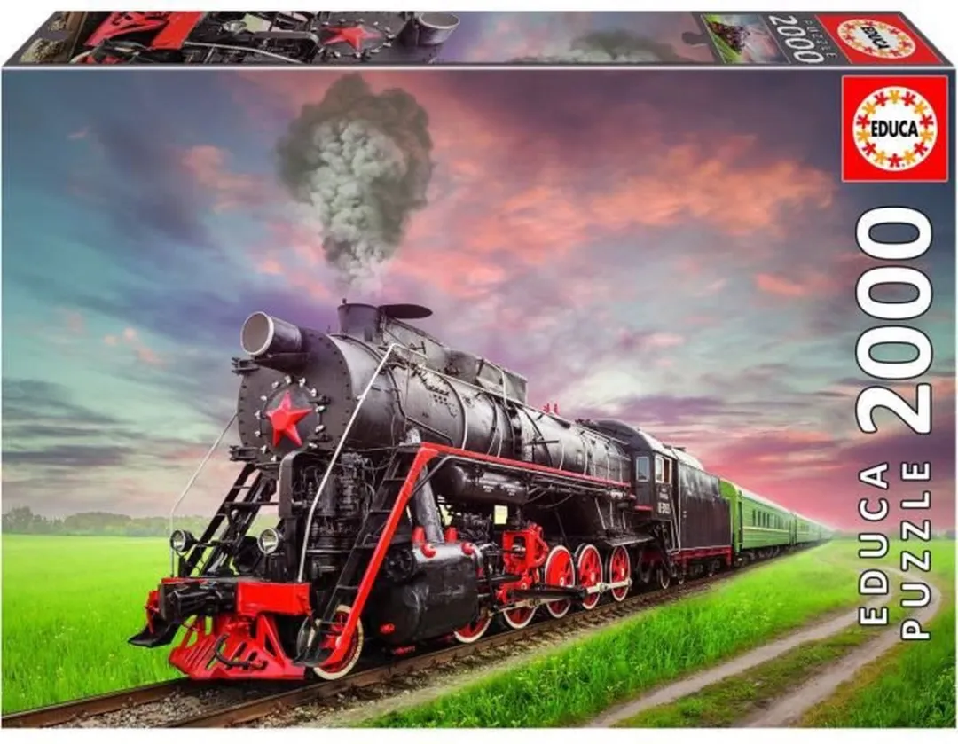 Educa Stoomtrein Puzzle 2000 Stuks - Veelkleurig - afbeelding 6 van 6