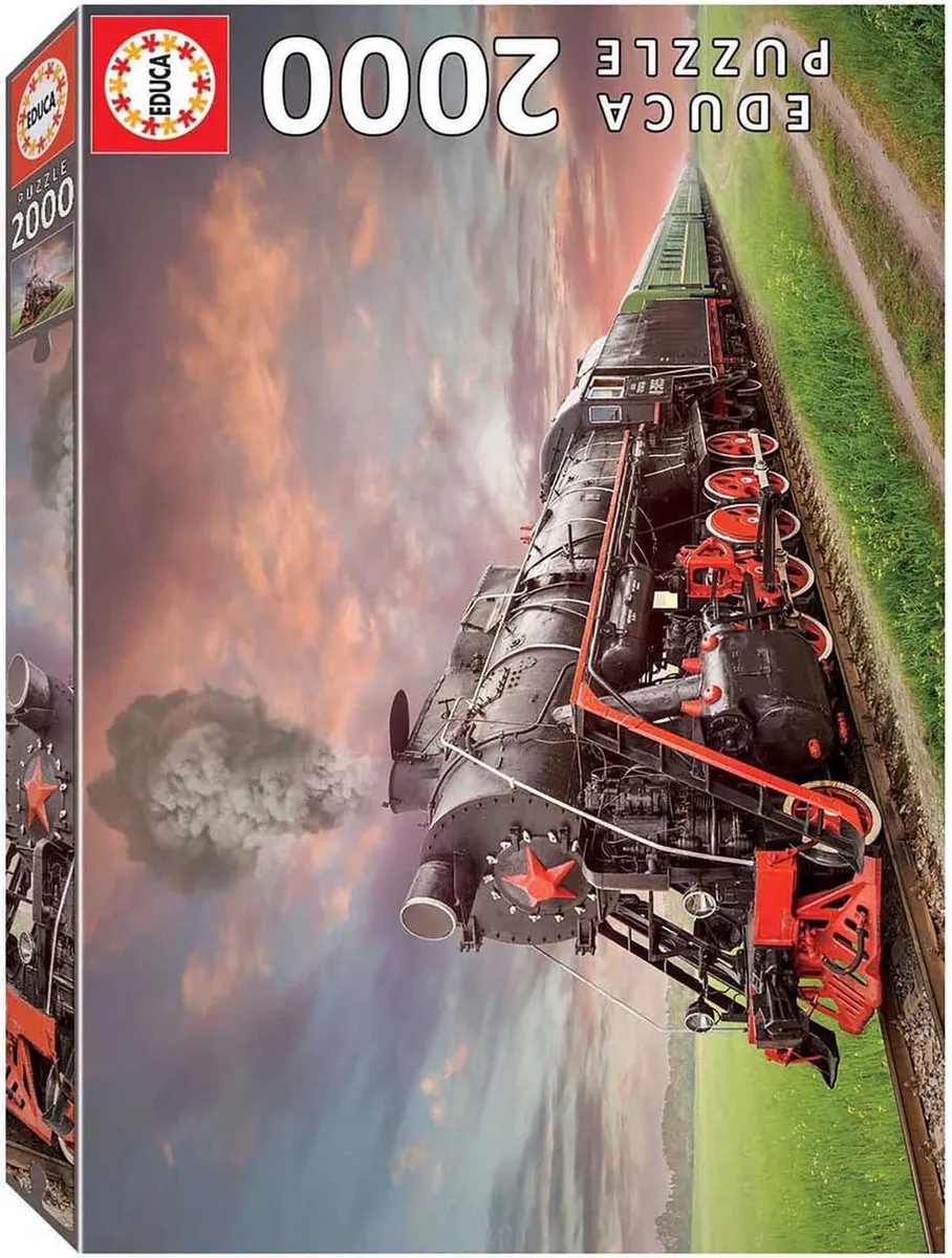 Educa Stoomtrein Puzzle 2000 Stuks - Veelkleurig