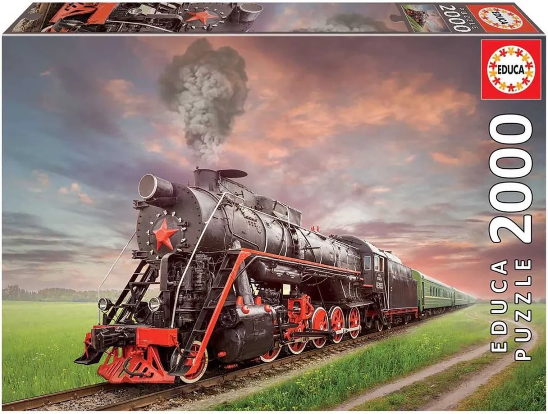 Educa Stoomtrein Puzzle 2000 Stuks - Veelkleurig