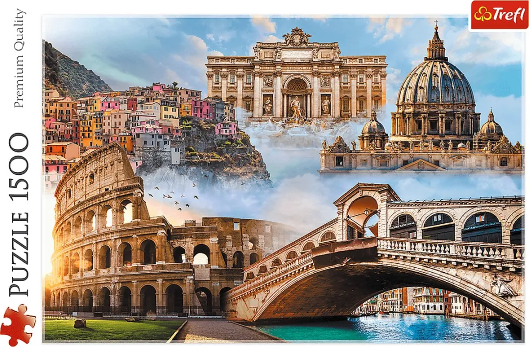 Trefl Puzzel Italië 1500 Stuks - Multikleur