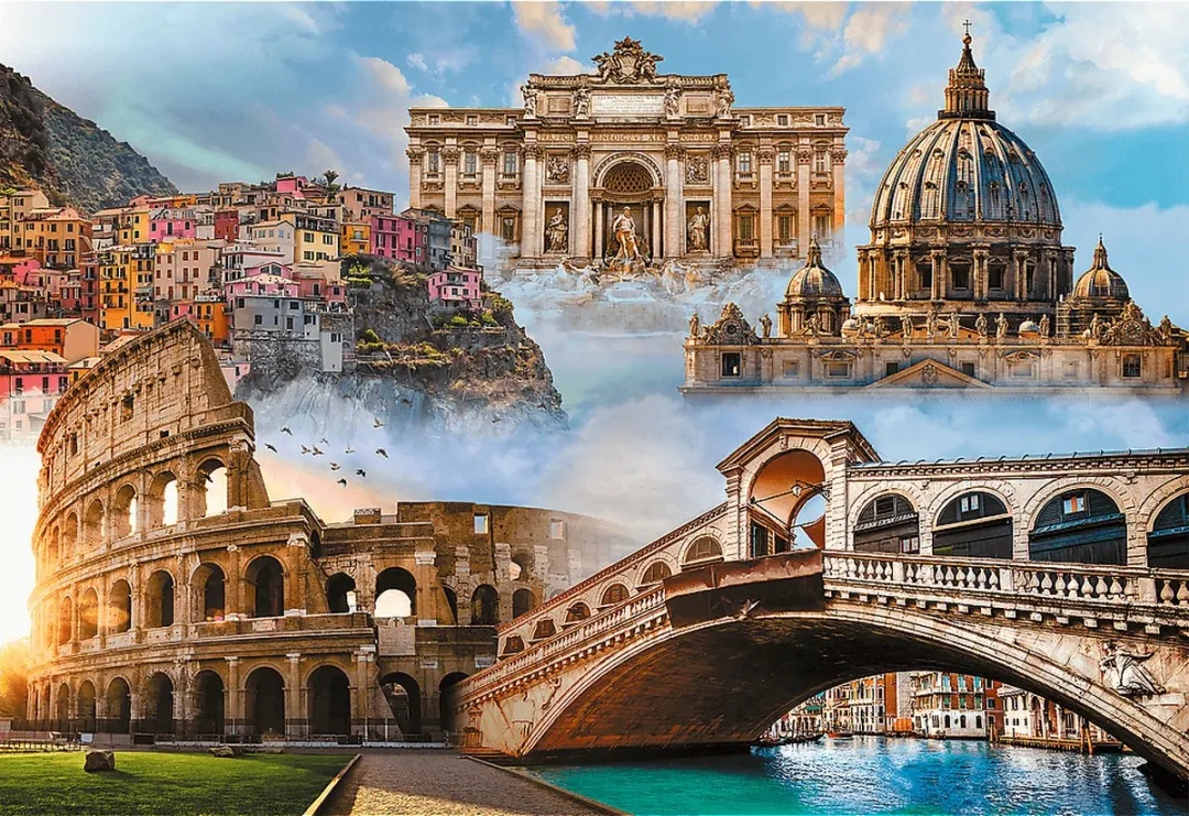 Trefl Puzzel Italië 1500 Stuks - Multikleur