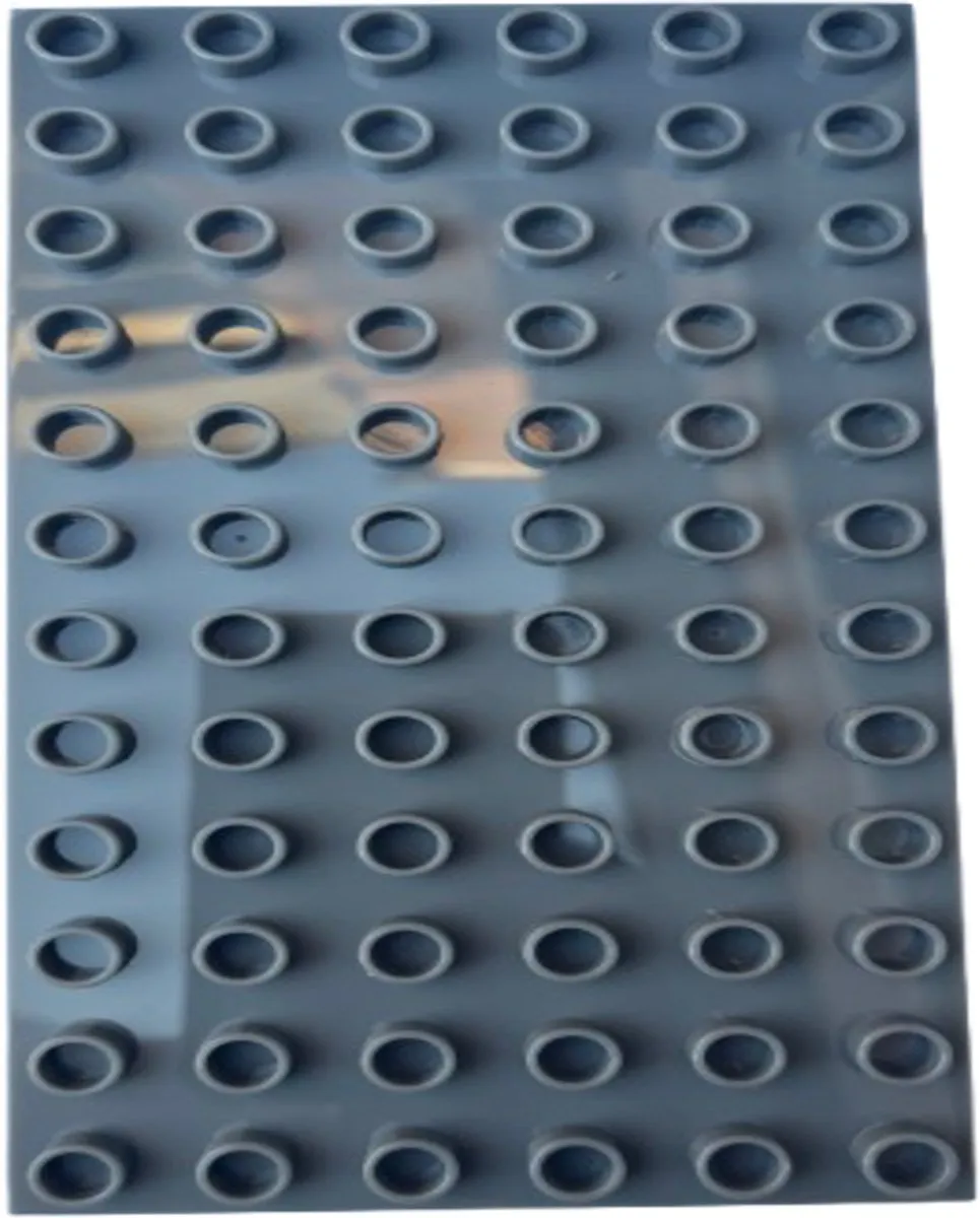 Set van 3 Bouwplaten – Lime, Magenta & Grijs – Compatibel met bekende bouwsteensets – 6x12 Noppen – Brian’s Toys