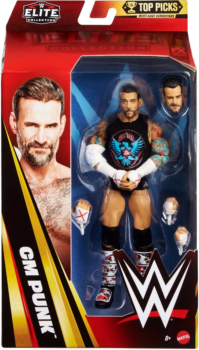 Mattel WWE Elite Collection Top Picks CM Actiefiguur 6 inch - Multicolor