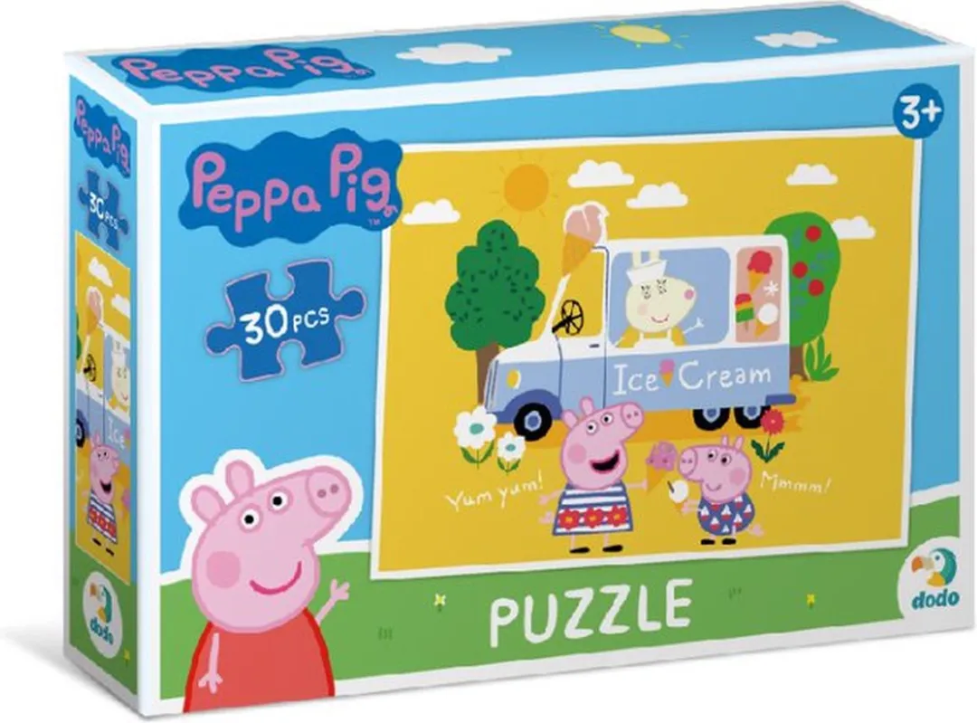 DODO Toys - Peppa Pig Puzzel - 30 stukjes - 20x27 cm - Peppa Pig speelgoed 3+ - Kinderpuzzel 3 jaar