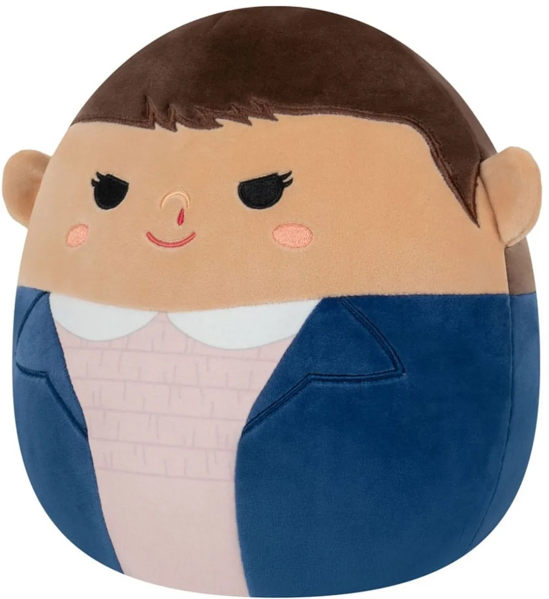 Squishmallows Stranger Things Girl 25cm Pluche - Blauw Bruin