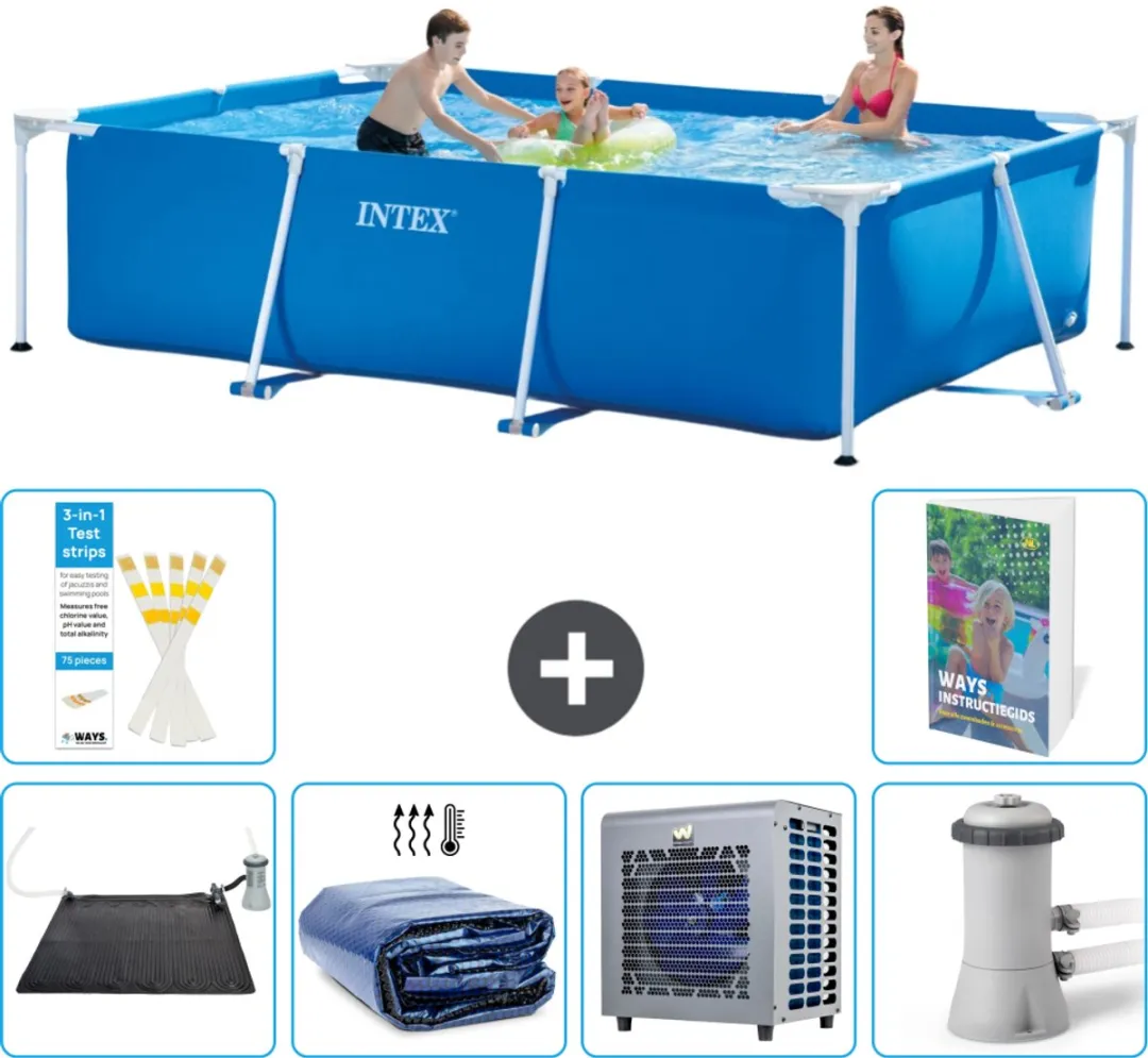 Intex Rechthoekig Frame Zwembad 300x200x75cm