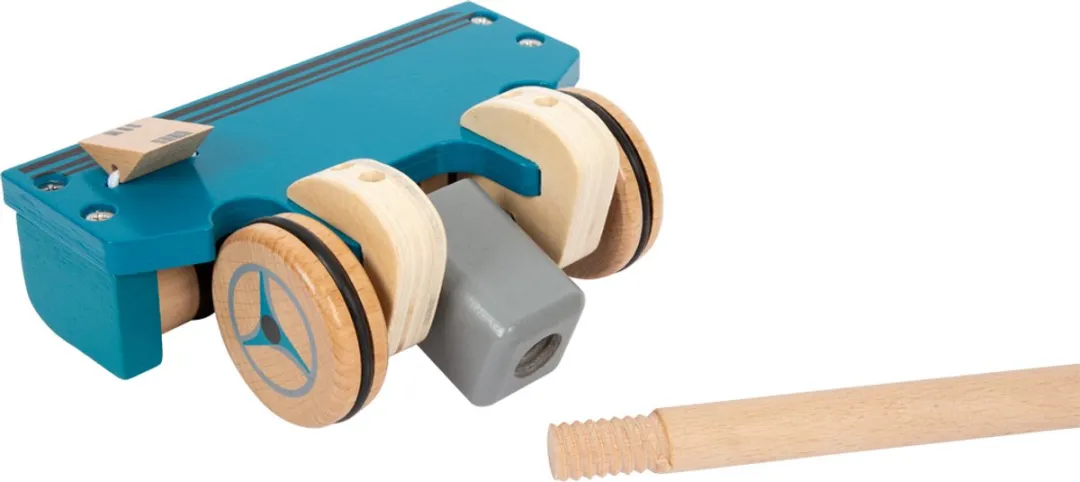 Small Foot Houten Stofzuiger 12-delig - Bruin/Blauw