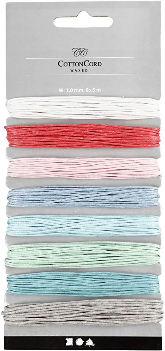 Creativ Company Katoenkoord Set 1mm Pastel - 8x5m