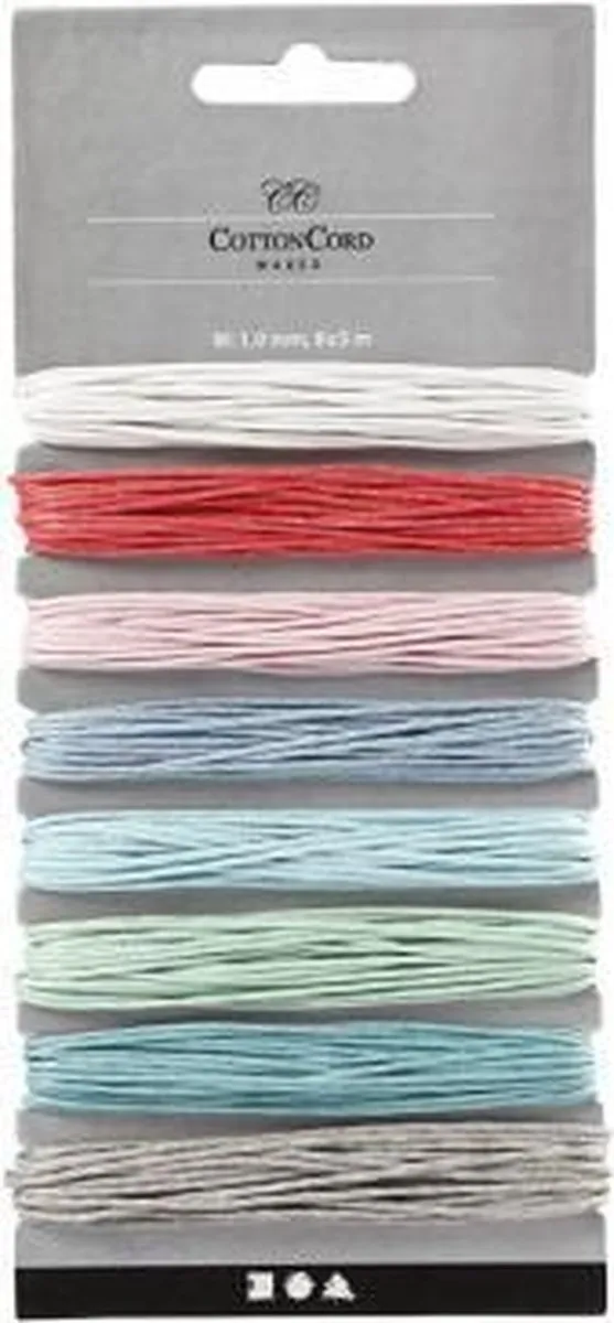 Creativ Company Katoenkoord Set 1mm Pastel