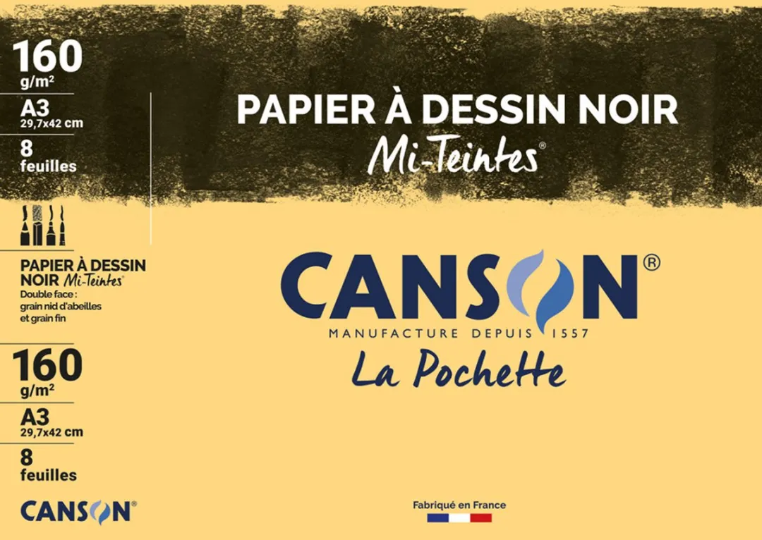 Canson Mi-Teintes Tekenpapier A3 - Felle Kleuren