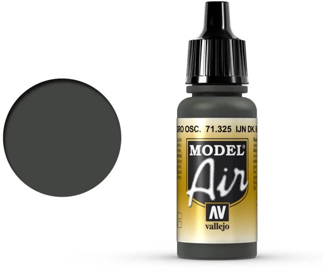 Vallejo Model Air Ijn Dark Black Green Acrylverf 17ml