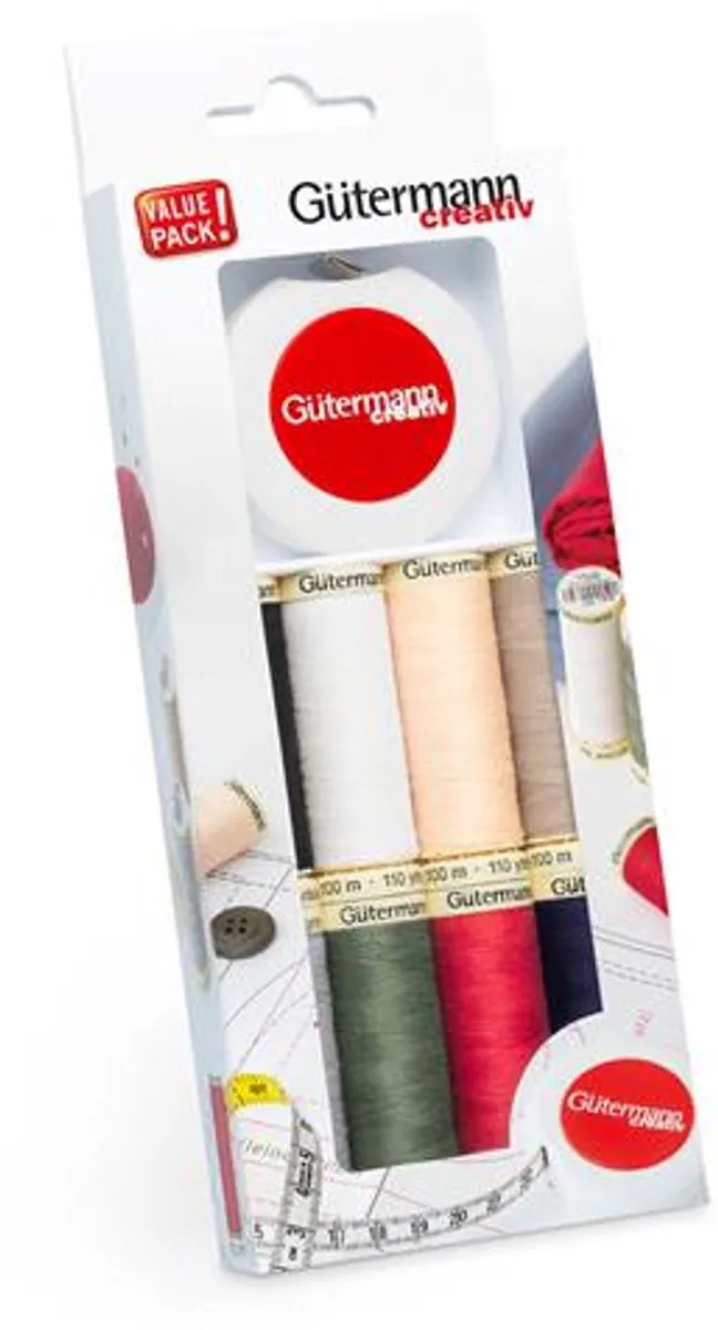 Gutermann Naaigarenset 8 Kleuren 100m