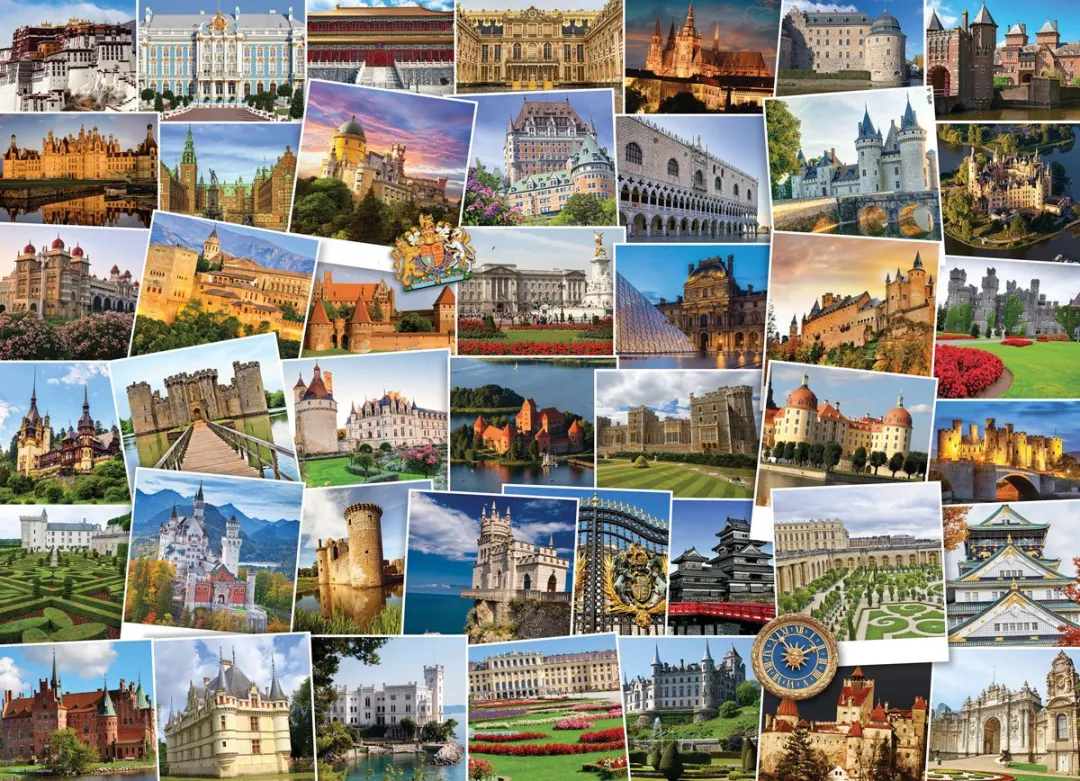 Eurographics Globetrotter Castles and Palaces Puzzel 1000 Stuks - Meerkleurig
