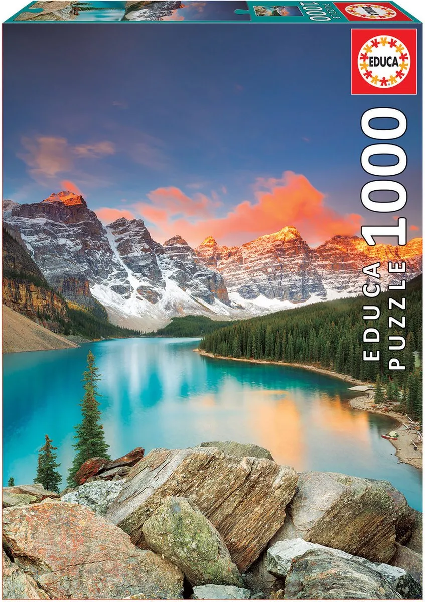 Educa Lake Moraine Puzzel 1000 Stuks - Multi