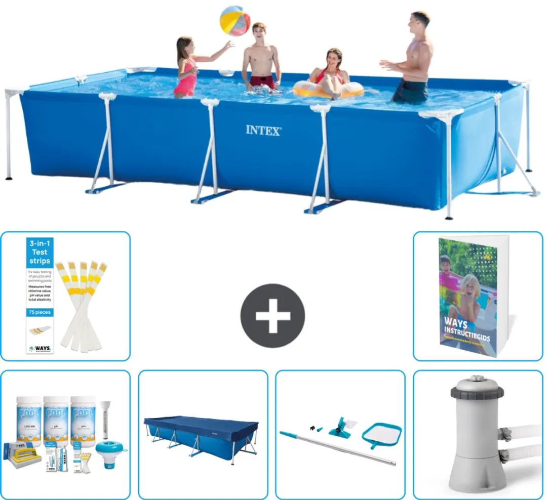 Intex Rechthoekig Frame Zwembad 450x220x84cm