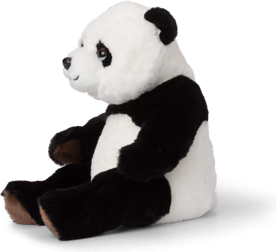 WNF Pluche Panda Zittend 23cm - Zwart/Wit