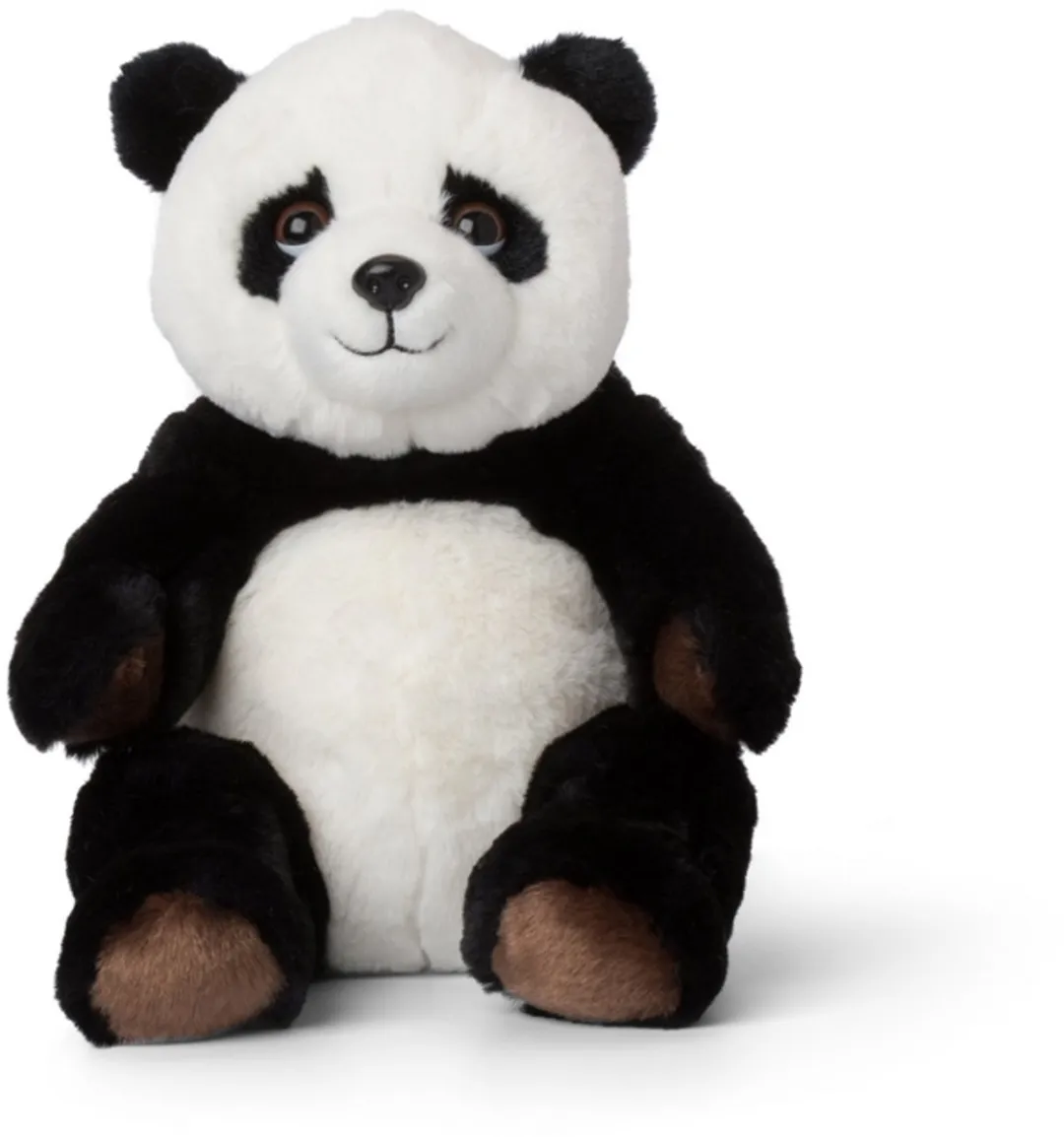 WNF Pluche Panda Zittend 23cm - Zwart/Wit