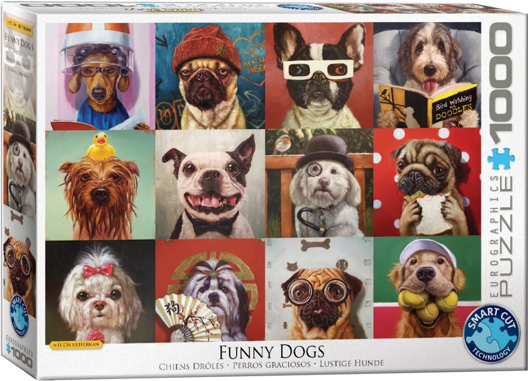 Eurographics Funny Dogs Puzzel 1000 Stuks