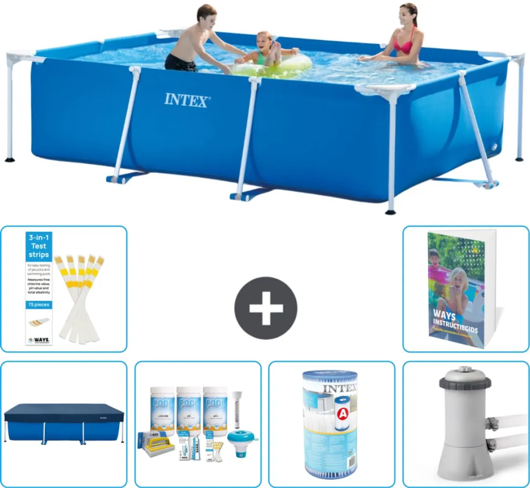 Intex Frame Zwembad 300x200x75cm Blauw