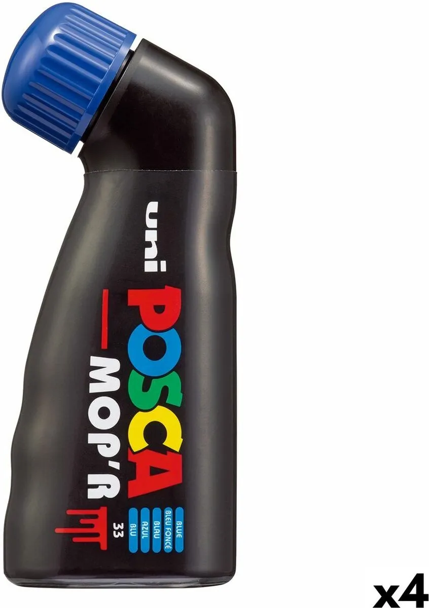 Markeerstift POSCA MOP´R PC-22 Blauw (4 Stuks)