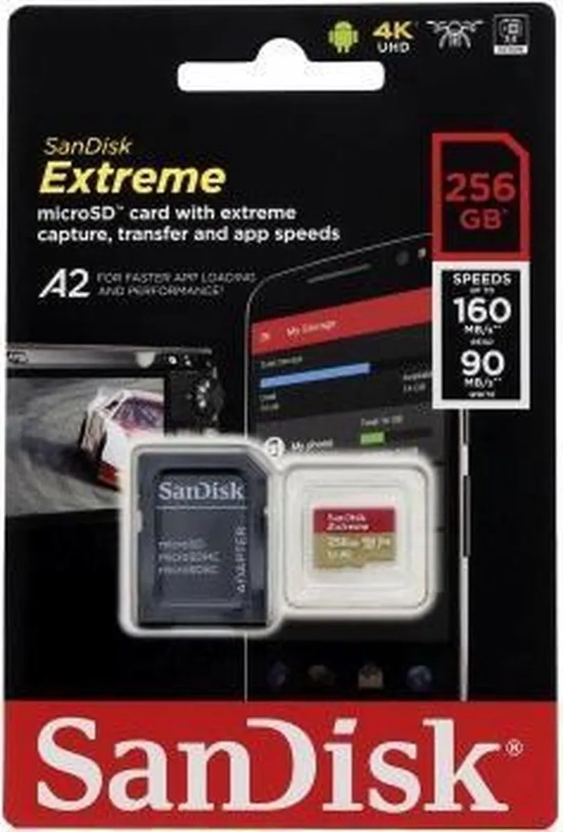 SanDisk Extreme MicroSDXC SDSQXA1-256G-GN6MA 256GB - 160MB/s