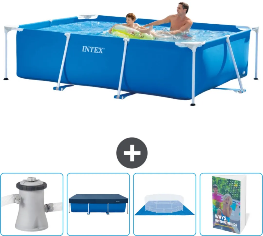 Intex Rechthoekig Frame Zwembad 260x160cm