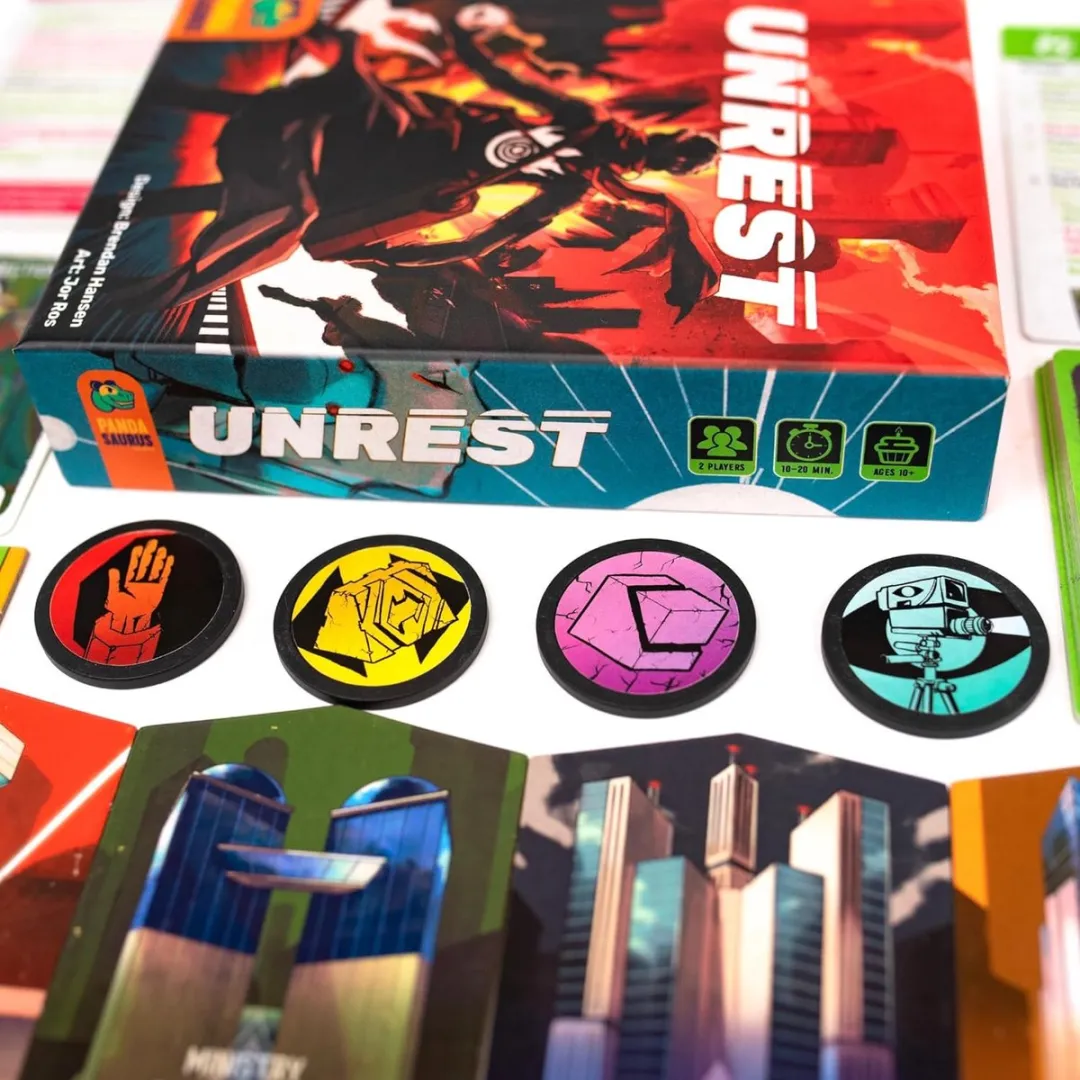 Unrest - Kaartspel - Familiespel voor kinderen en volwassenen - Gezelschapsspel - 2 Spelers - Engelstalige Versie