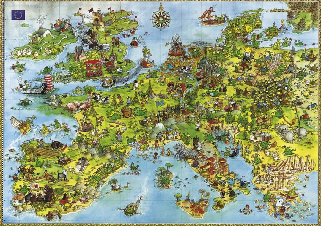 University Games United Dragons of Europe Legpuzzel 4000 Stukjes