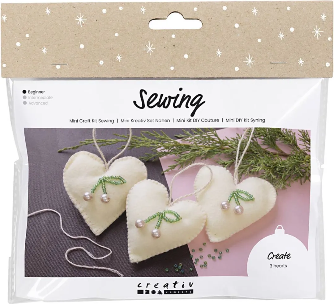 Creativ Company Mini Hobbyset Naaien Harten