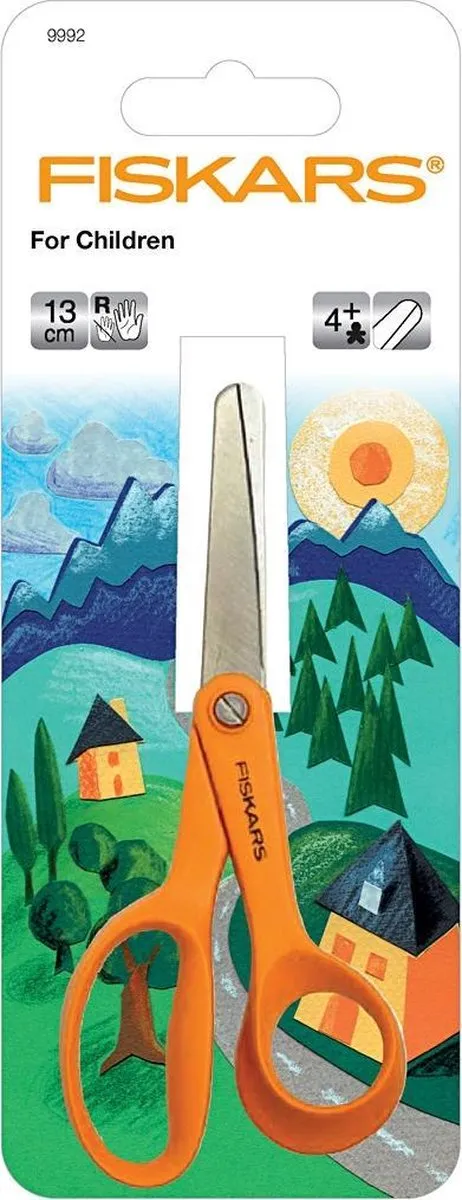 Fiskars Klassieke Kinderschaar 14cm - Rechtshandig - Oranje - afbeelding 6 van 6