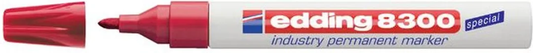 edding 8300 Viltstift Industrie Rond 1,5-3mm Rood - 10 Stuks