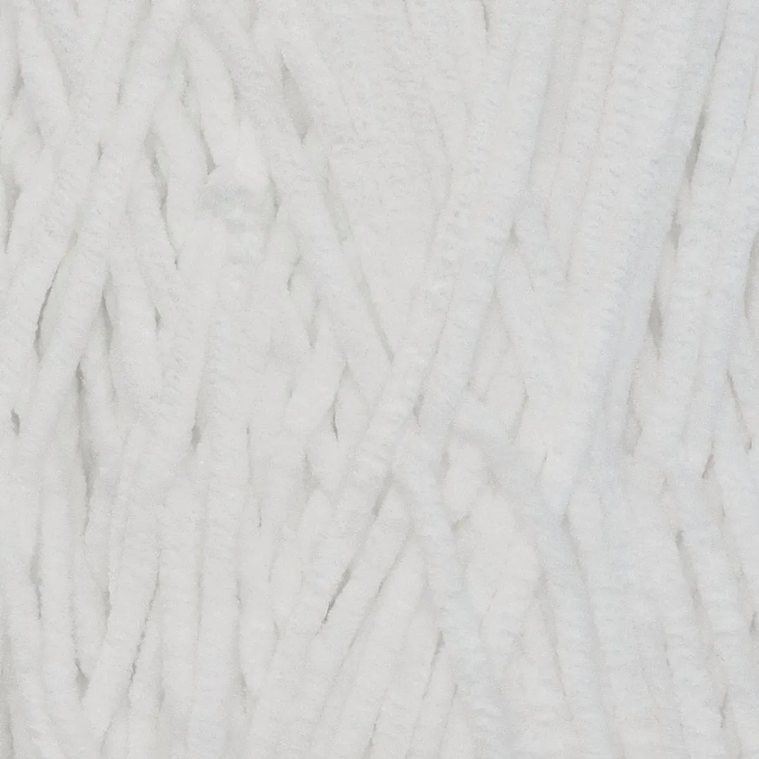 Durable Velvet Chenille Garen 310 White