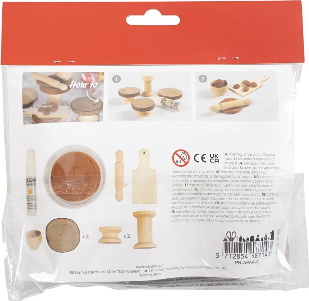 Creativ Company Miniatuur Kabouterdeur Koekjesbakken - Meerkleurig