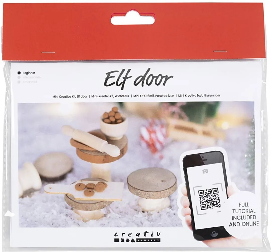 Creativ Company Miniatuur Kabouterdeur Koekjesbakken - Meerkleurig