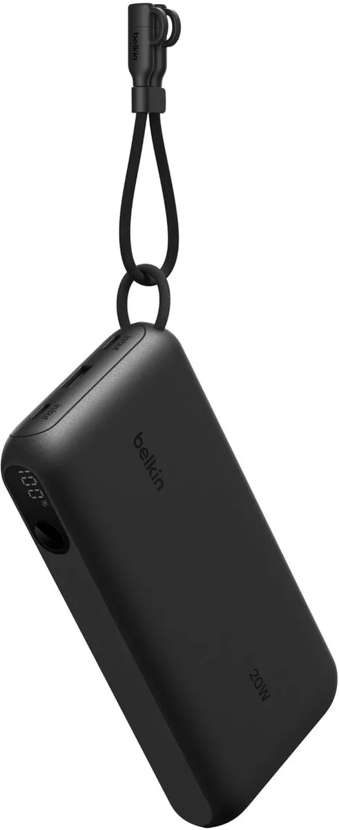 Belkin Power Bank 20000mAh 20W - 3 Outputs - Zwart