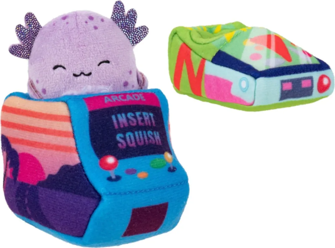 Squishmallows Squishville Arcade Adventures Set - Blauw/Paars/ Groen