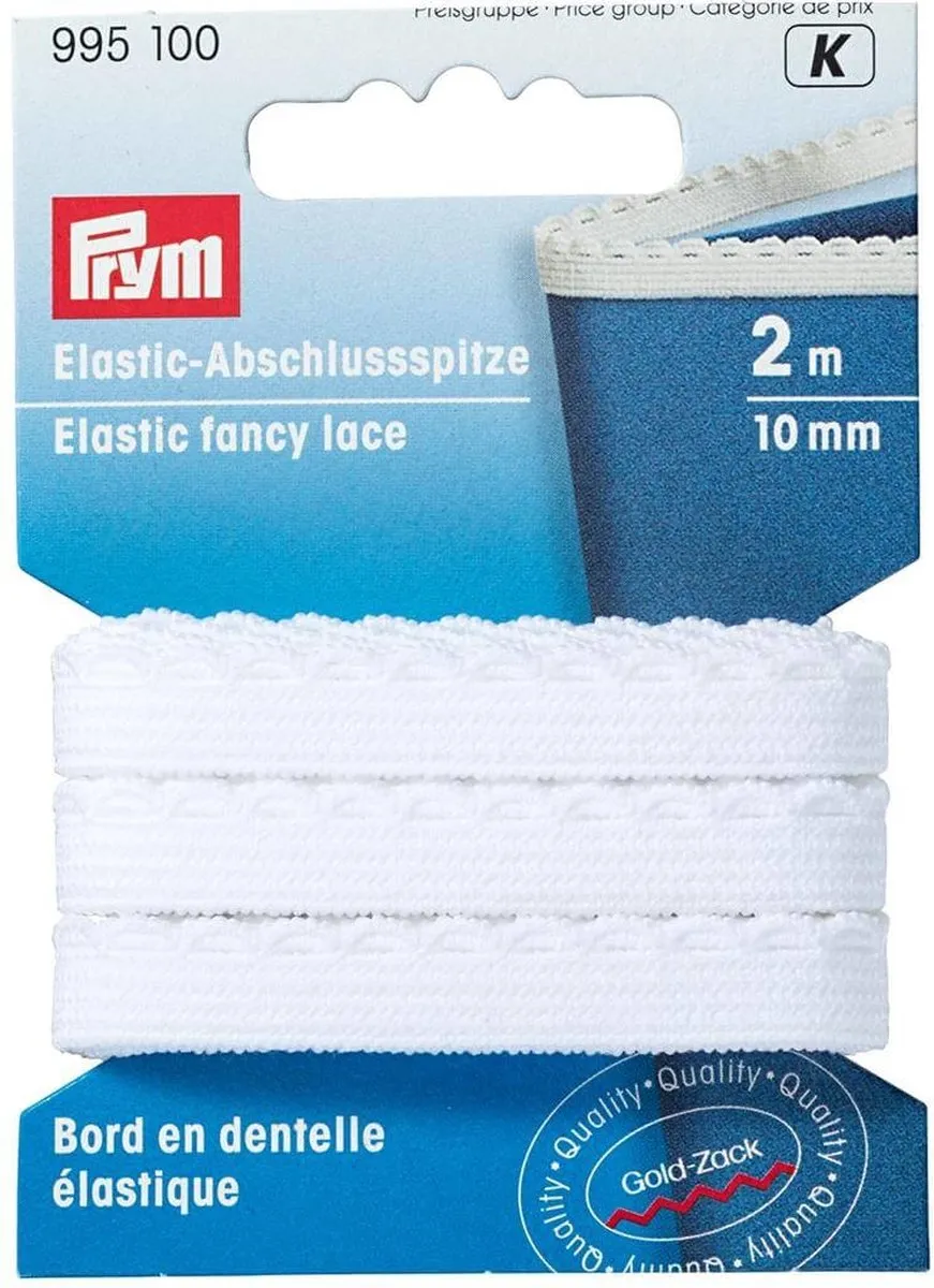 Prym Kantelastiek 10mm Wit