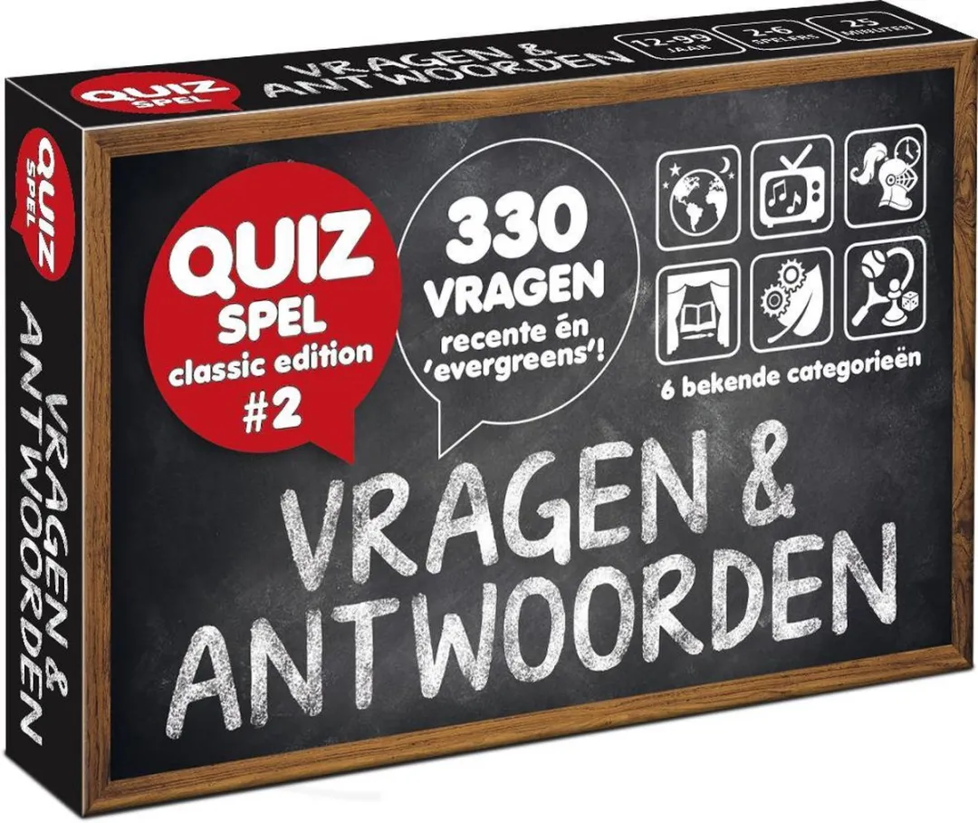 Vragen & Antwoorden #2 - Kaartspel - Pocketformaat Trivia Quiz en Aanvulset / Uitbreiding - 330 NIEUWE NEDERLANDSE VRAGEN!