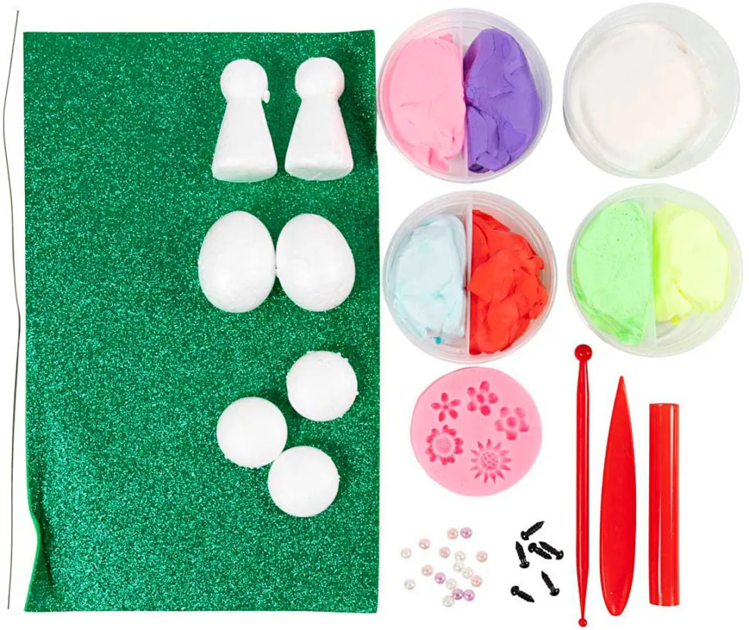Creativ Company Hobbyset Boetseren Elfje Pastelkleuren - Multikleurig