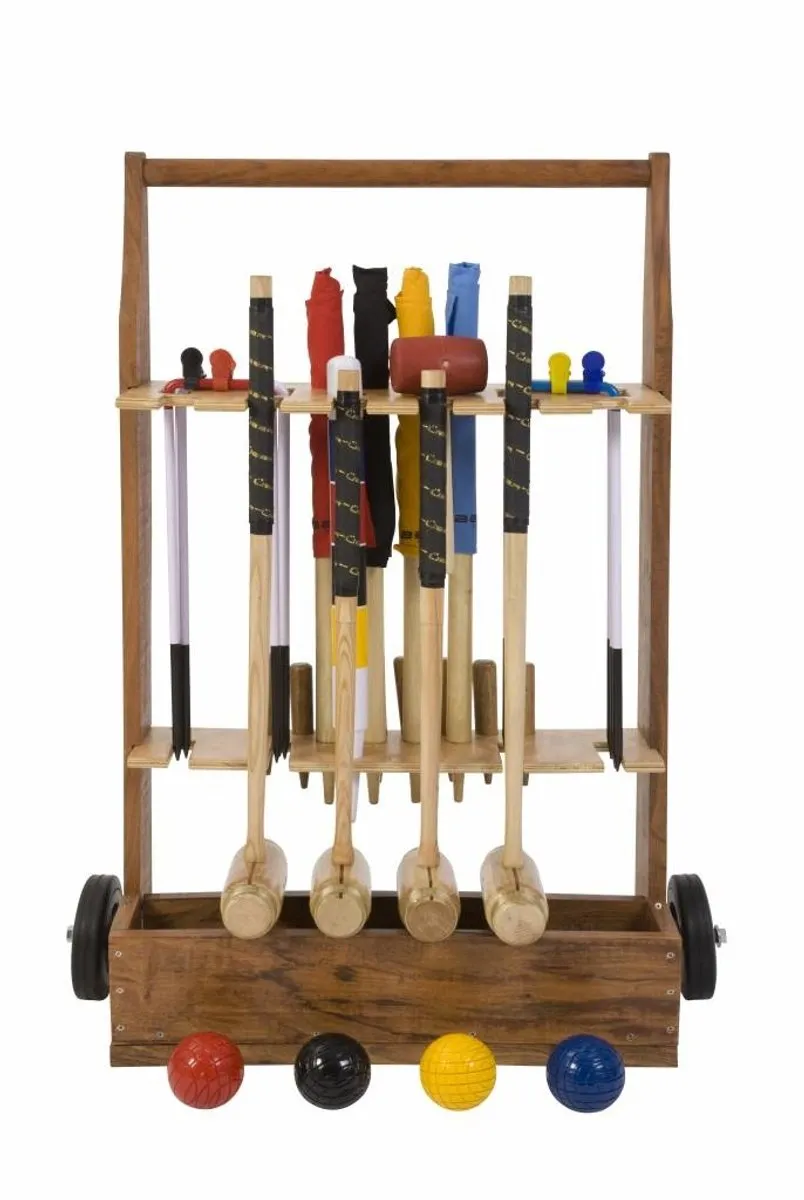 Ubergames Junior Executive Croquet Set - ECO Hardhout - ug114trolley