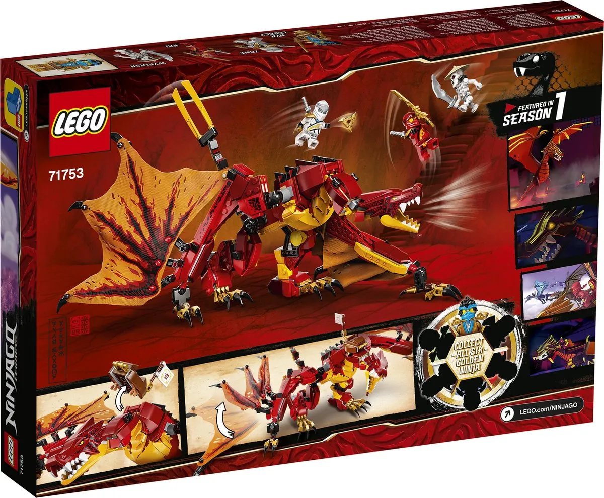 LEGO Ninjago Legacy Vuurdraak Aanval 71753 - 563 Stukken - afbeelding 6 van 6