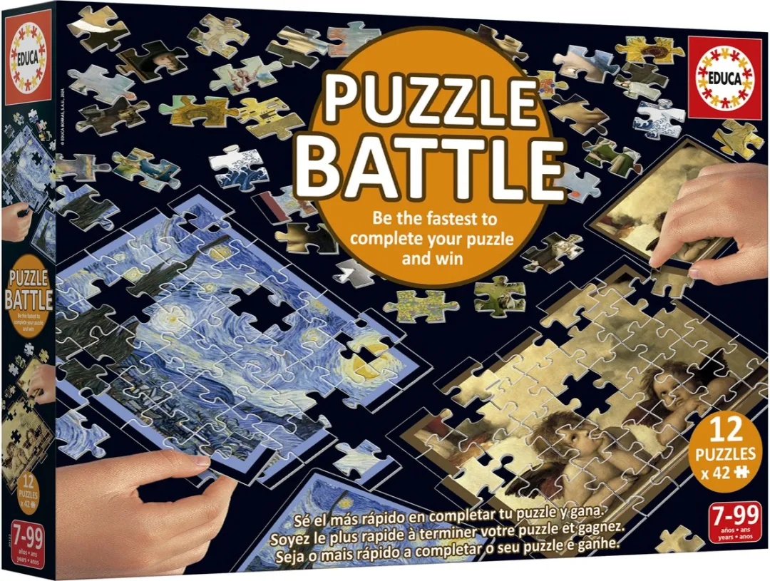 Educa Battle Art Puzzel - 42 Onderdelen - 12 Stuks