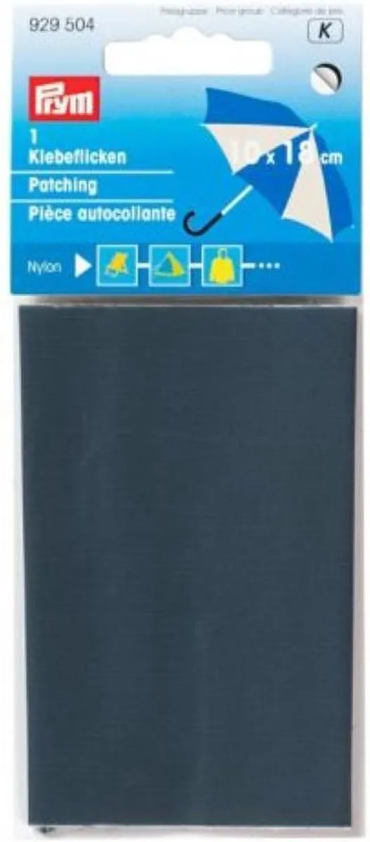 Prym Verstelstuk Nylon Opstrijkbaar 10x18cm Grijs