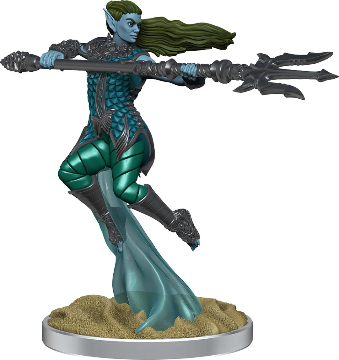 Wizkids D&D Nolzur's Marvelous Miniatures Sea Elf Fighters - 2 Stuks - Grijs