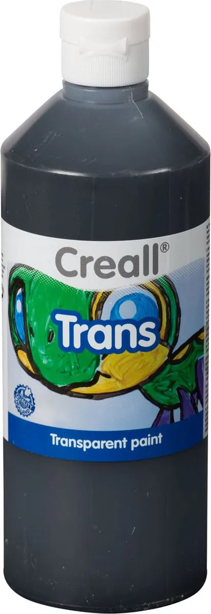 Creall Raamverf Transparant Zwart 500ml
